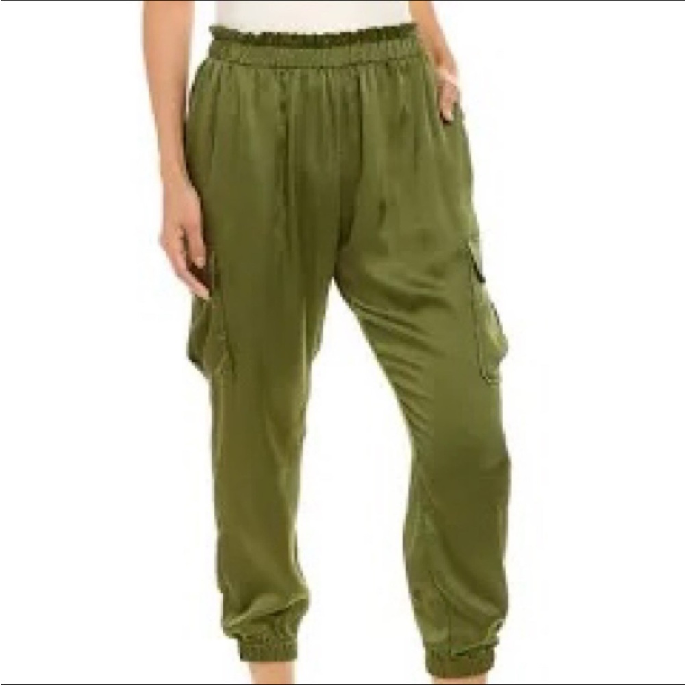 Ramy Brook Lance NWOT Sage Green Cargo Joggers Sz M